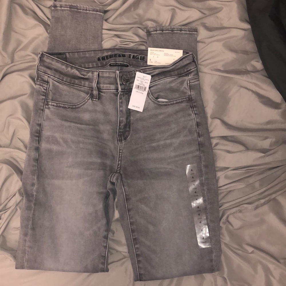 American Eagle Stretch Jeggings (size 4 long)